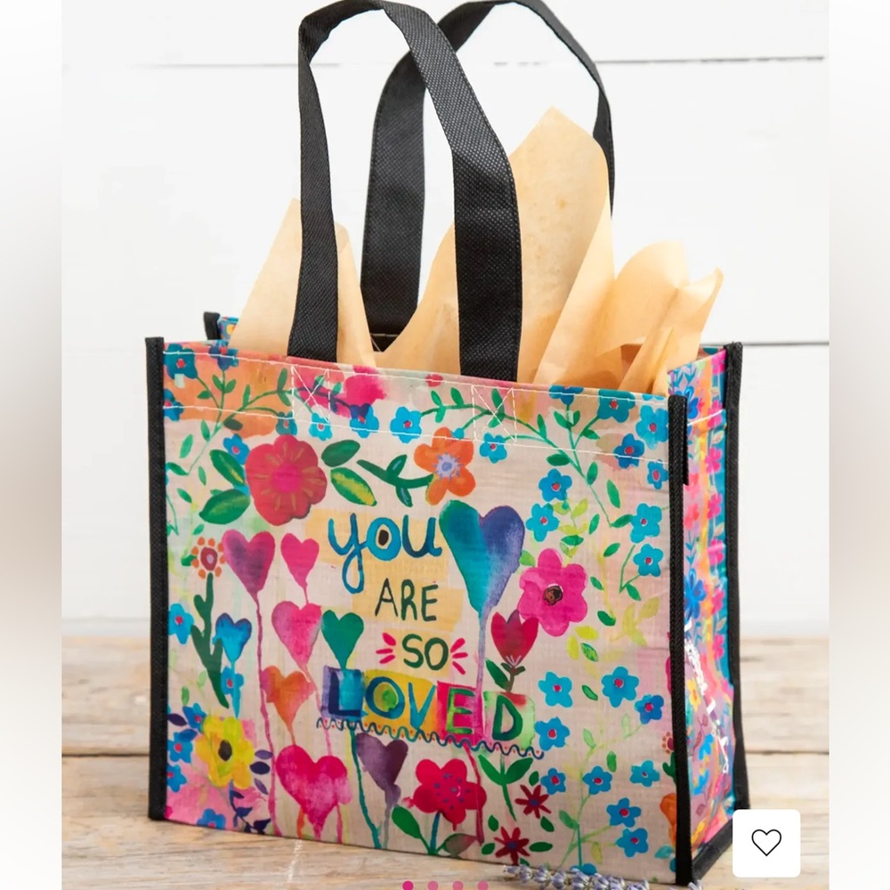 3/$15 Natural Life reusable you are so loved bag